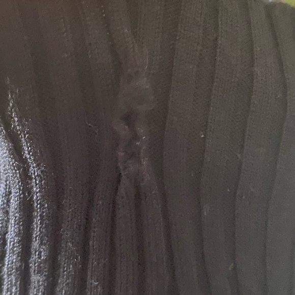 1990s Jean Paul Gaultier Sheer Silk Devore Black Velvet & Knit Dress Tunic SZ XL - Picture 9 of 12